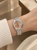 Rolex Oyster Perpetual Date Stainless Steel Salmon pink dial