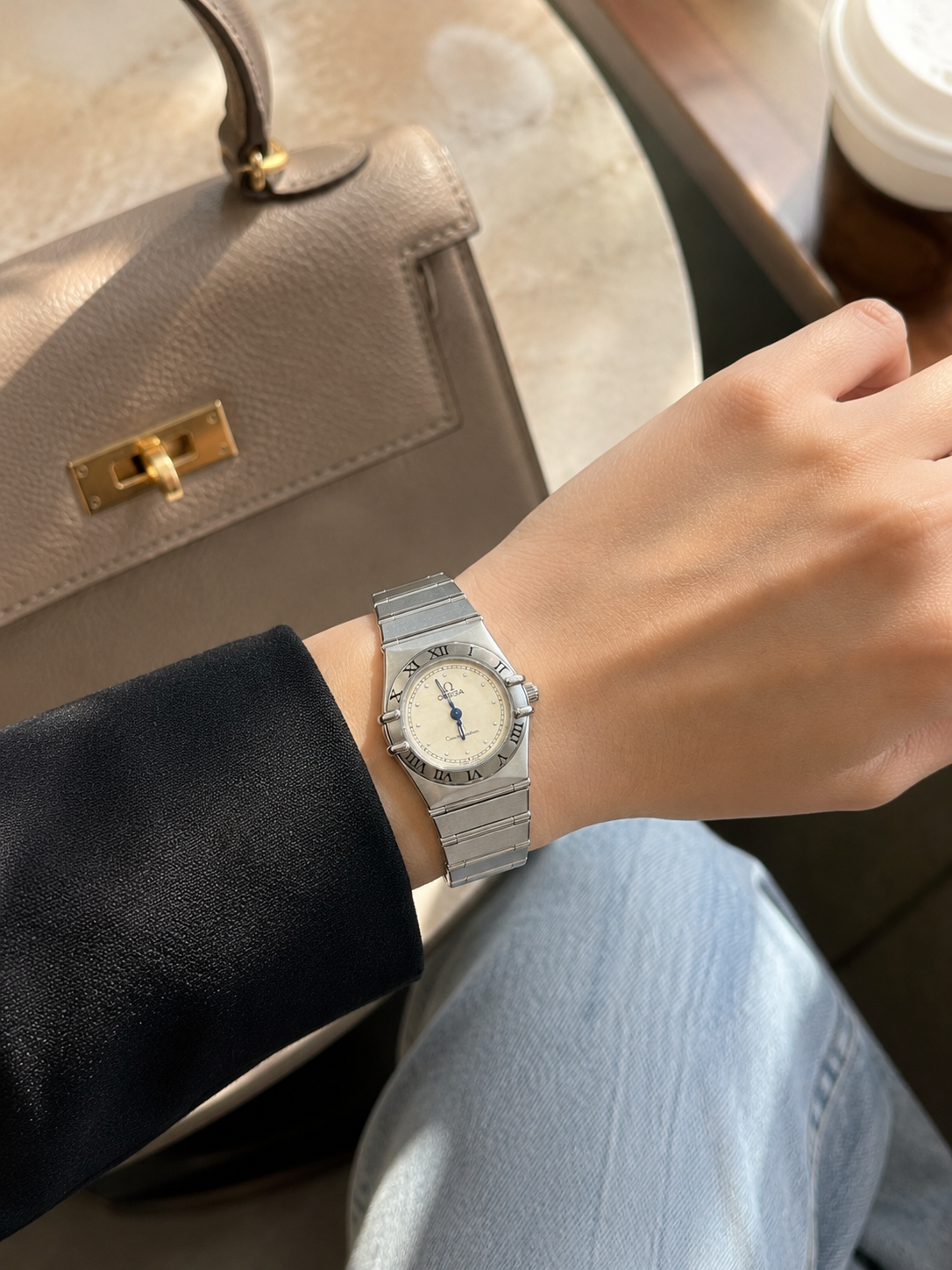 Omega Constellation Flat Glass White Face