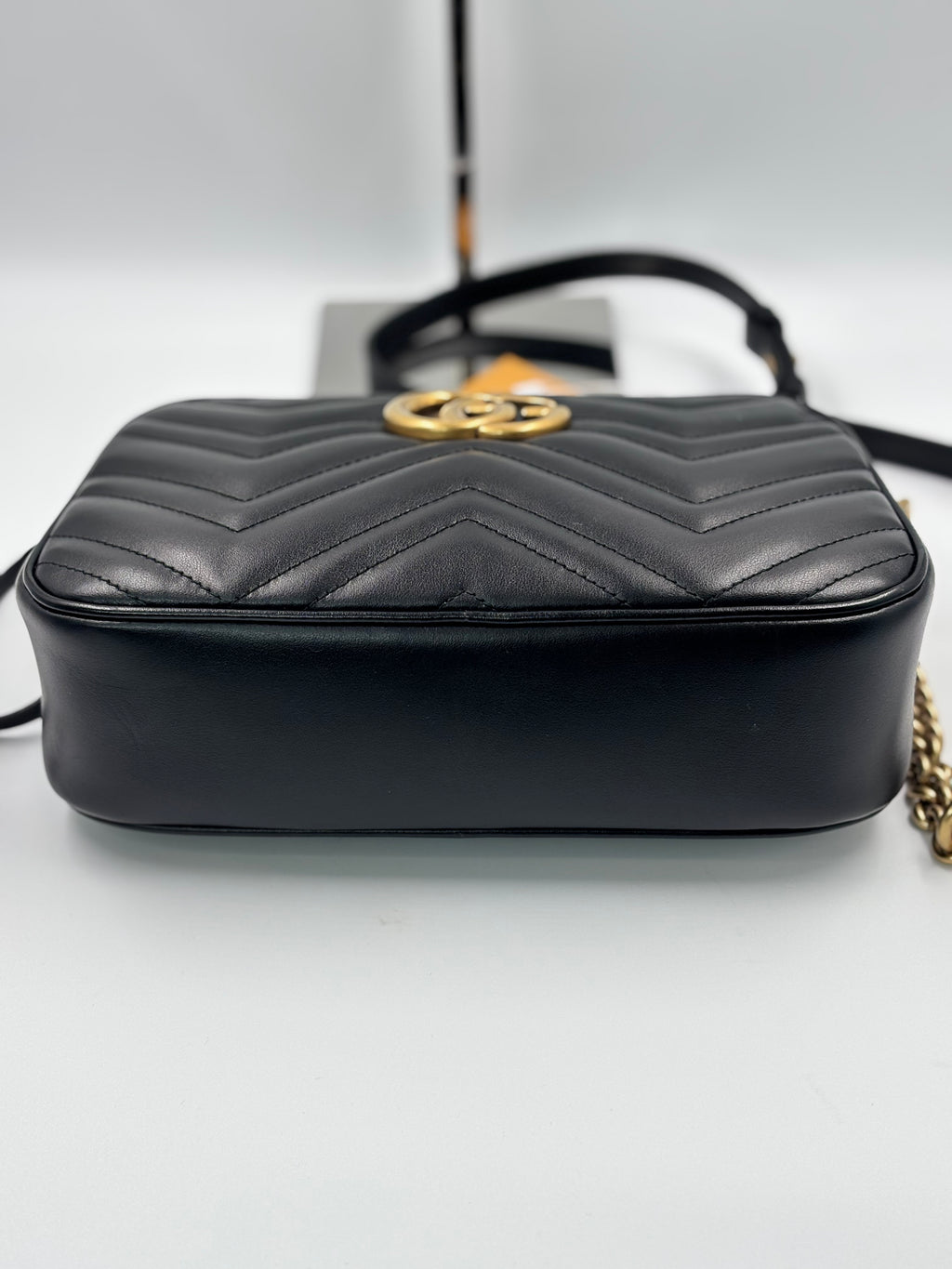 Gucci Black Quilted Leather  Marmont Small Camera Bag