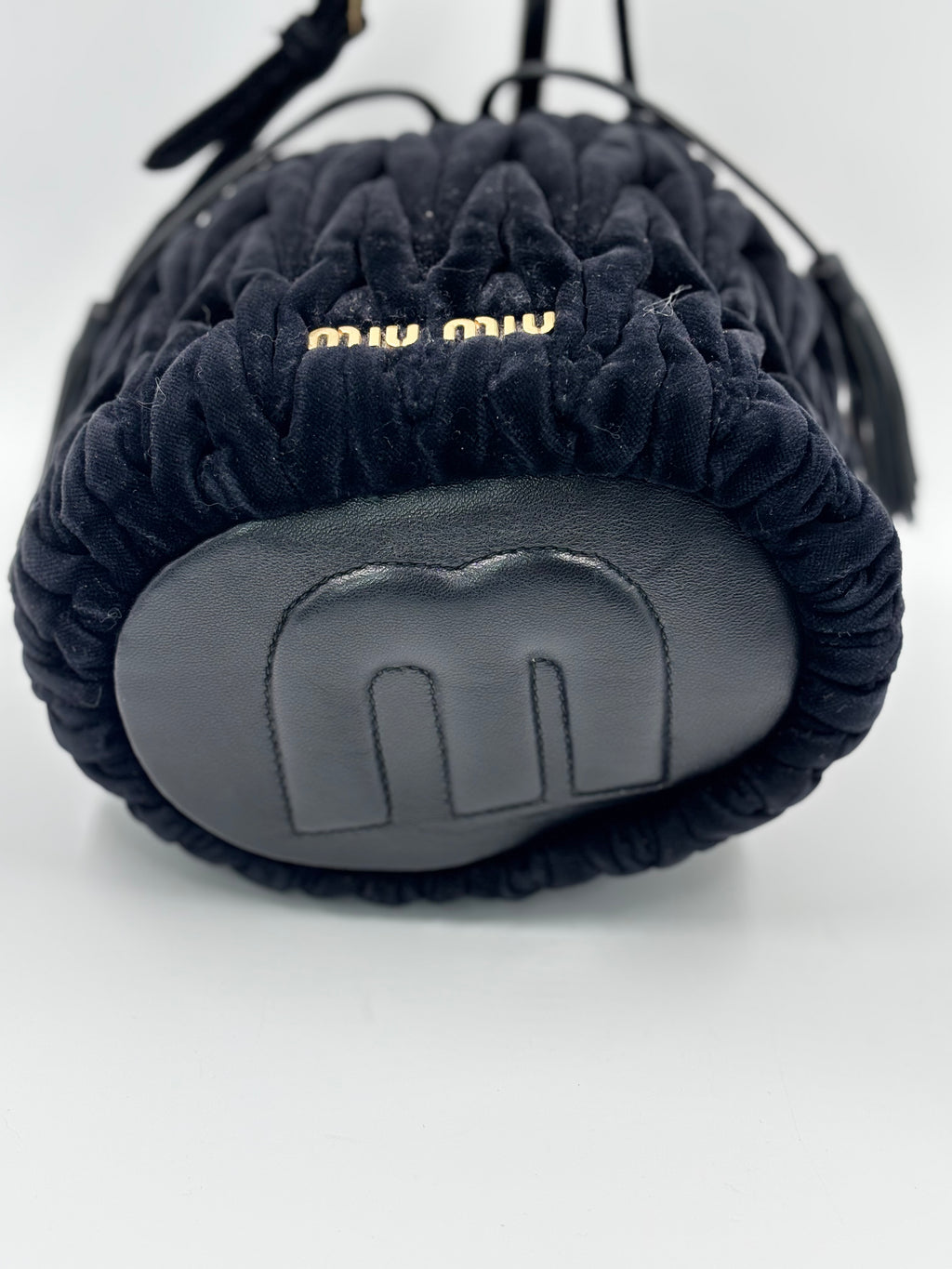 Miu miu Velvet Matelasse  Bucket Bag