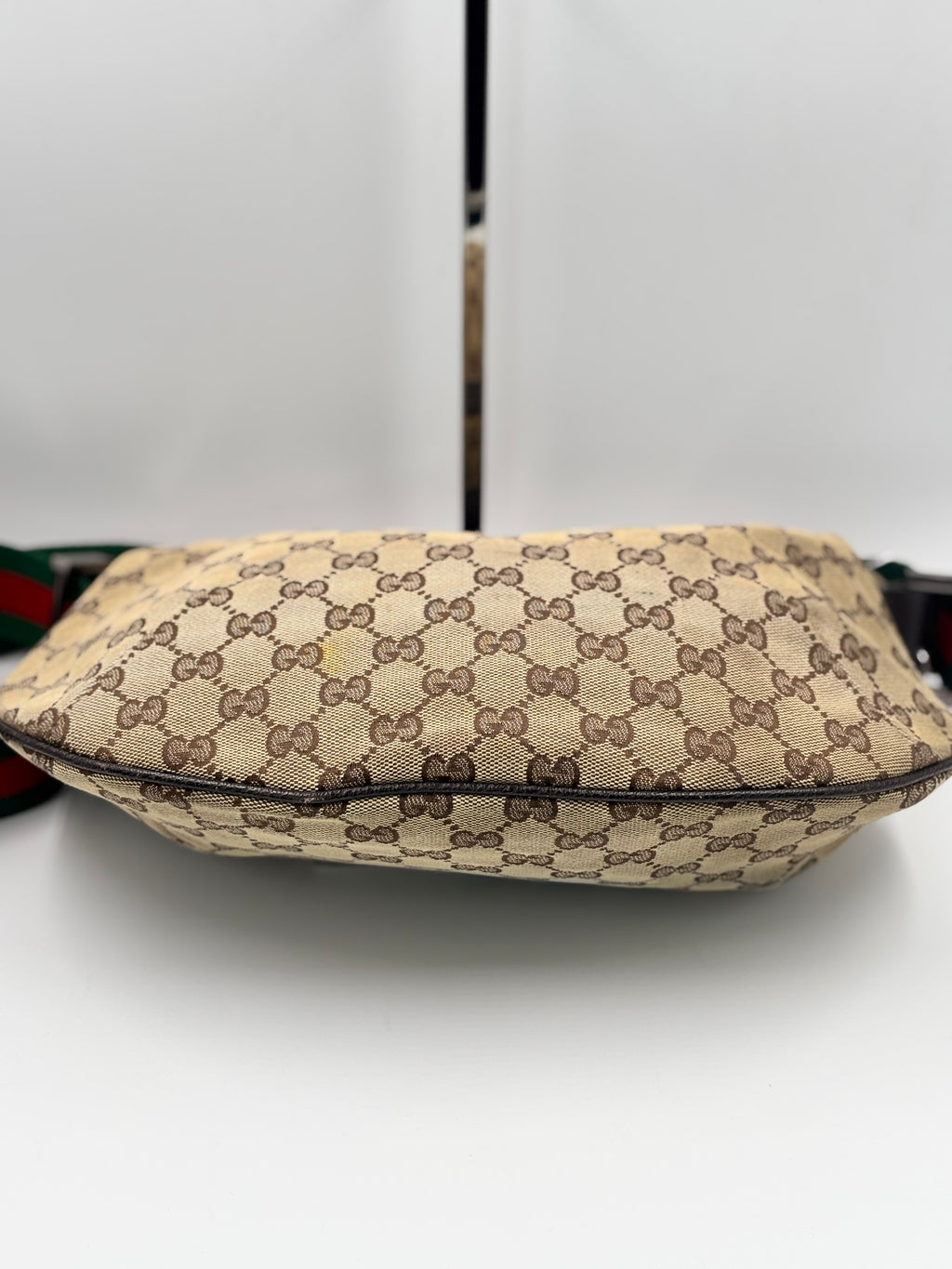 Gucci GG Canvas Vintage Web Medium Messenger Bag