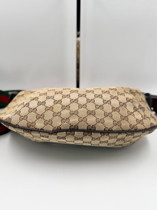 Gucci GG Canvas Vintage Web Medium Messenger Bag
