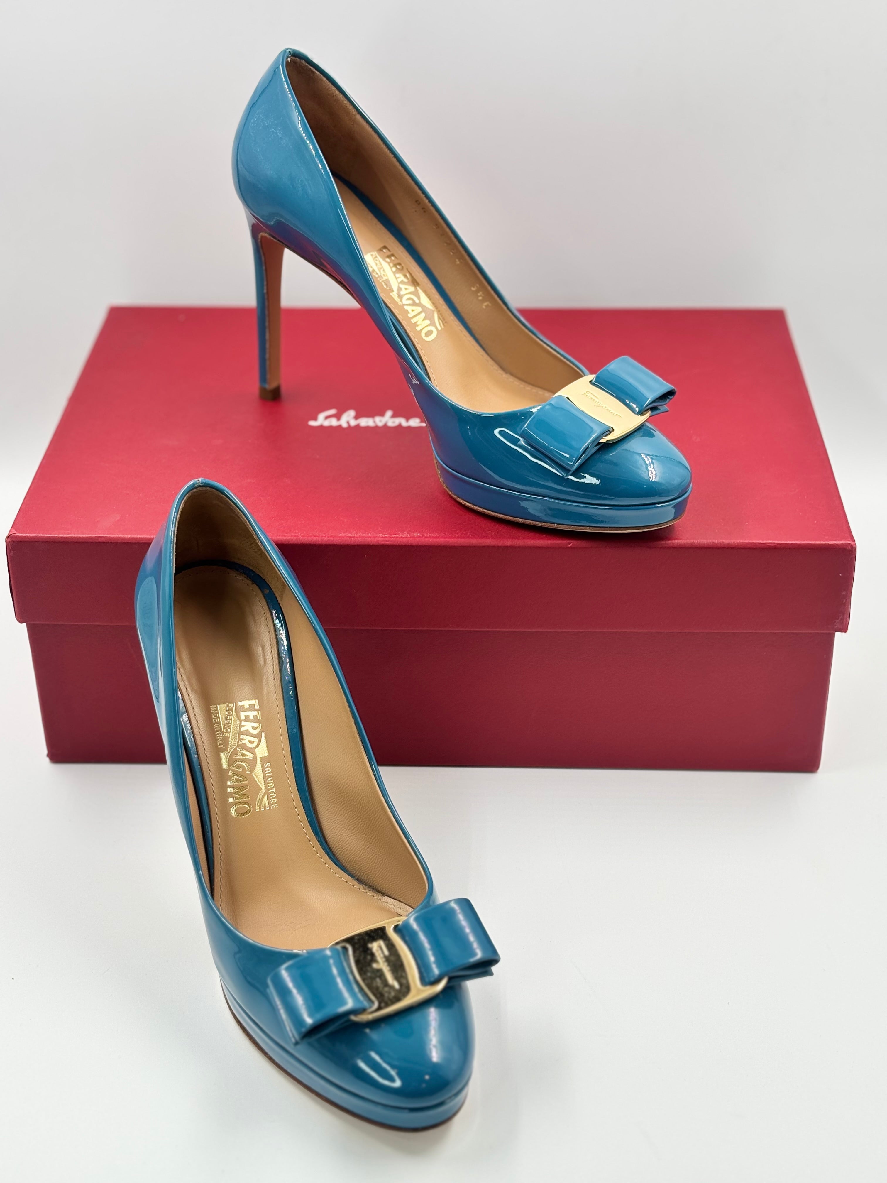 Salvatore Ferragamo Patent Leather Pumps