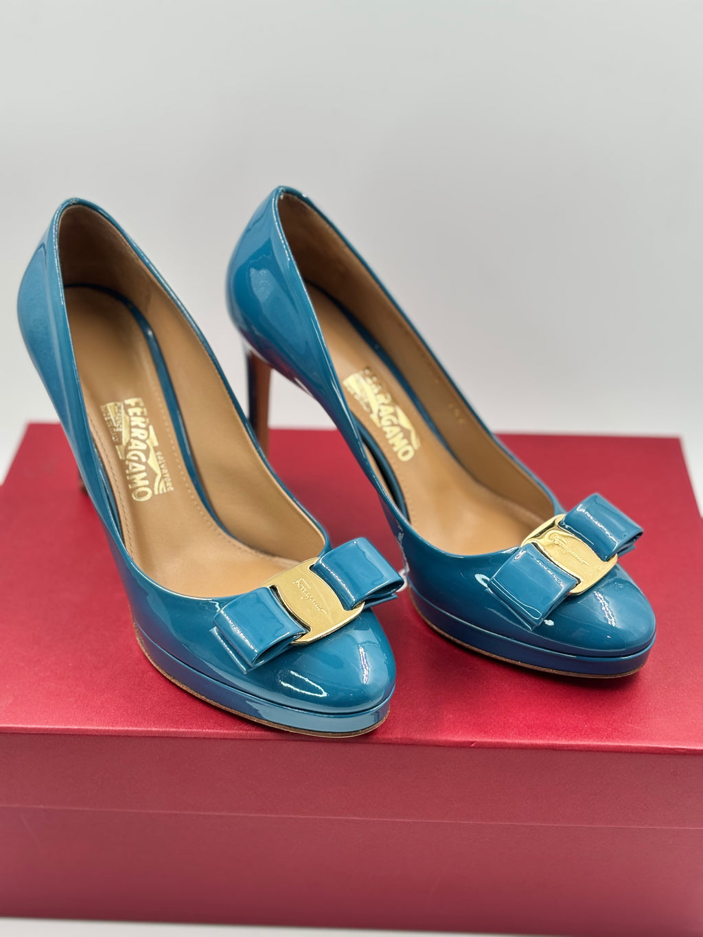 Salvatore Ferragamo Patent Leather Pumps