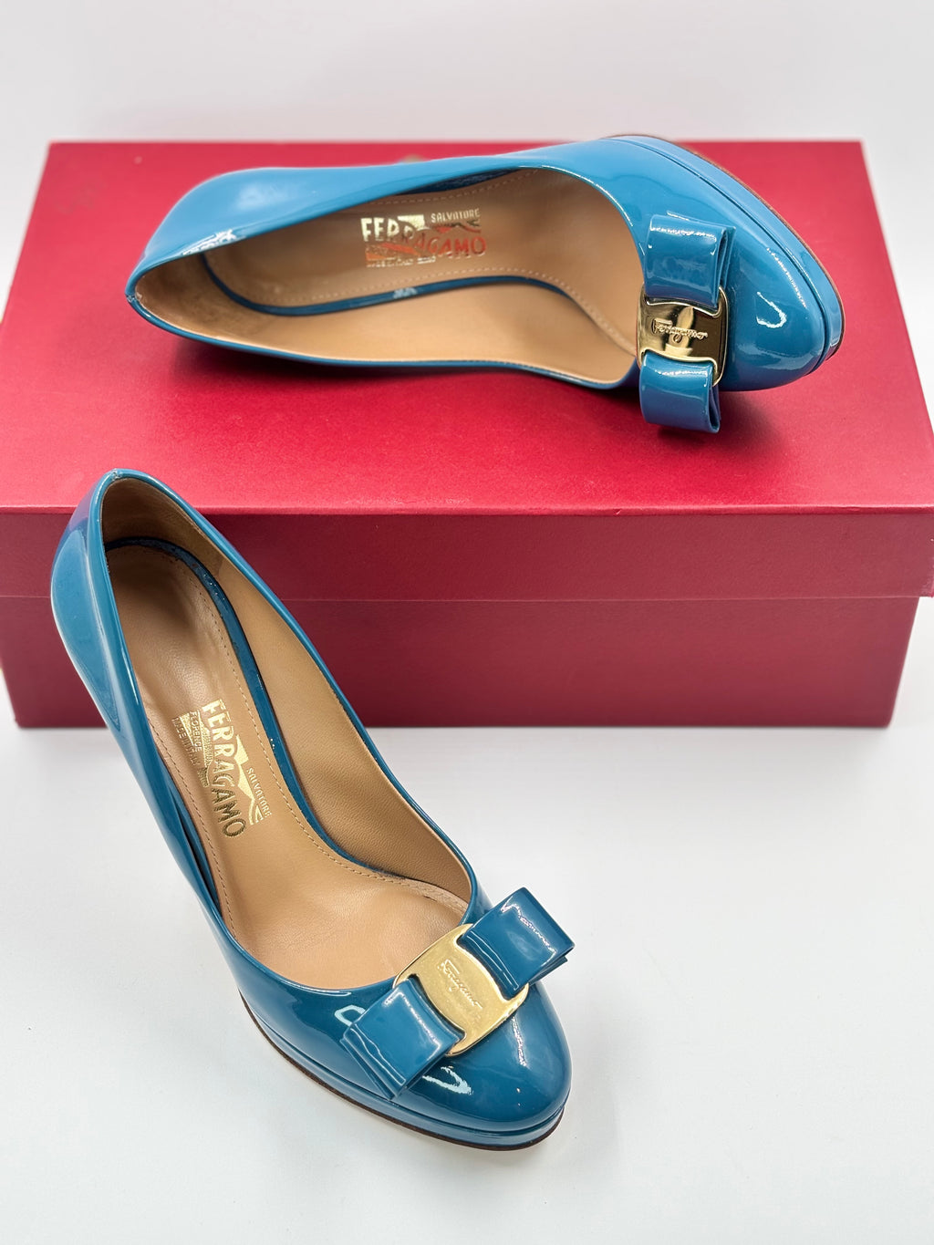 Salvatore Ferragamo Patent Leather Pumps