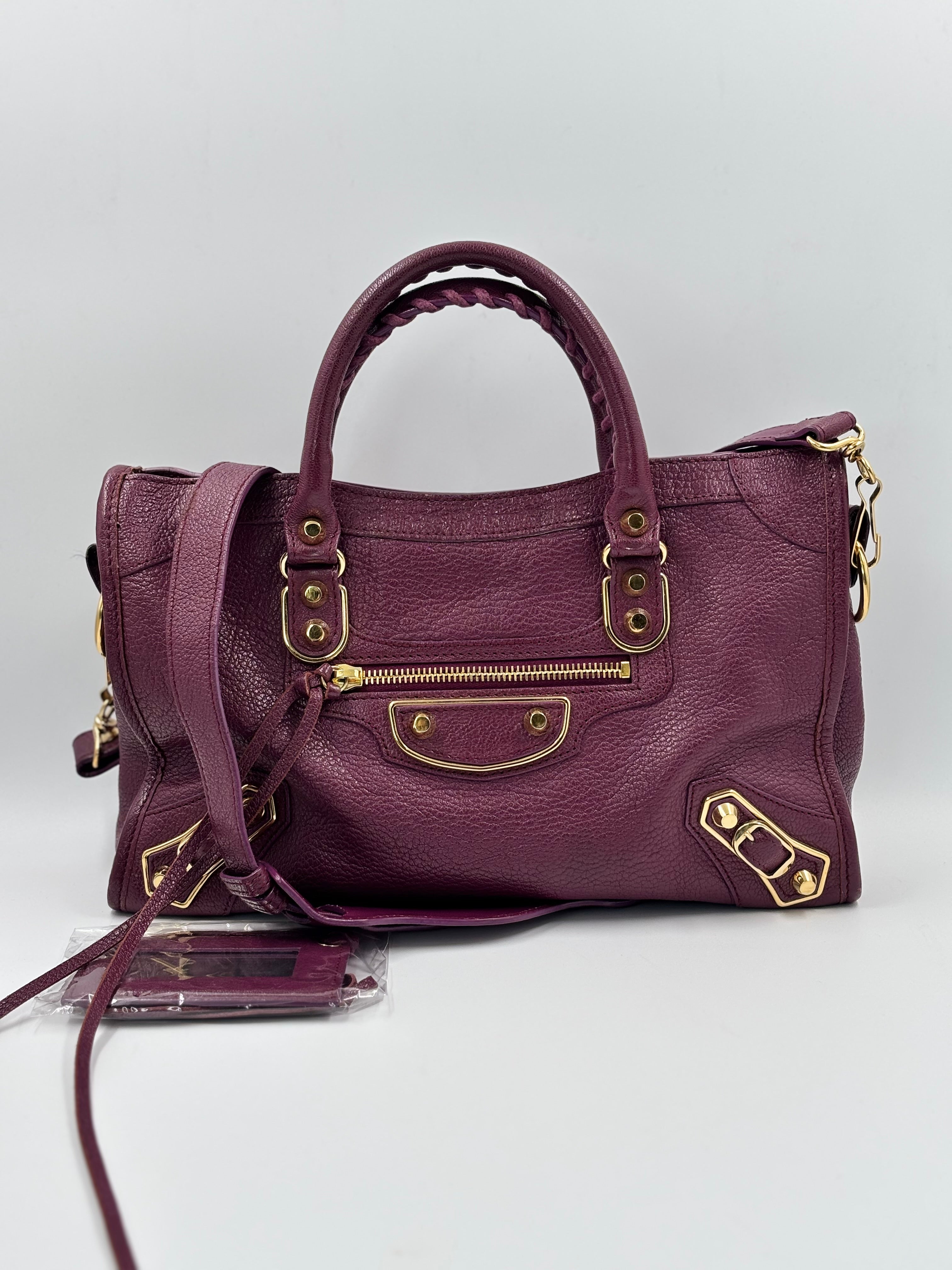 Balenciaga Plum Purple Small City