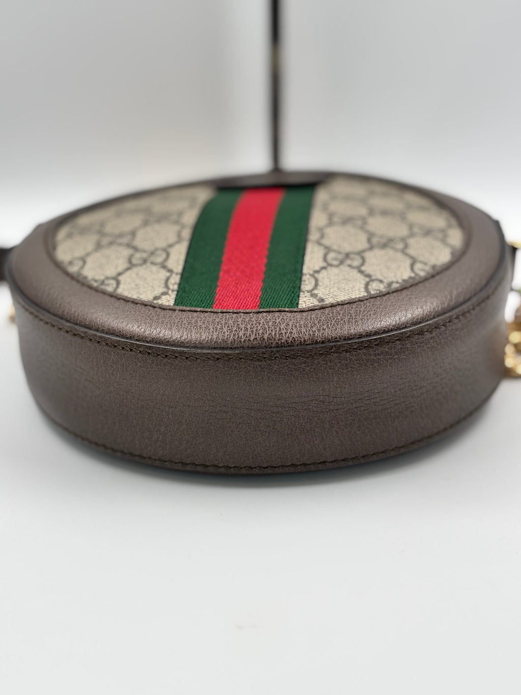 Gucci Supreme Mini Ophidia Round Shoulder Bag