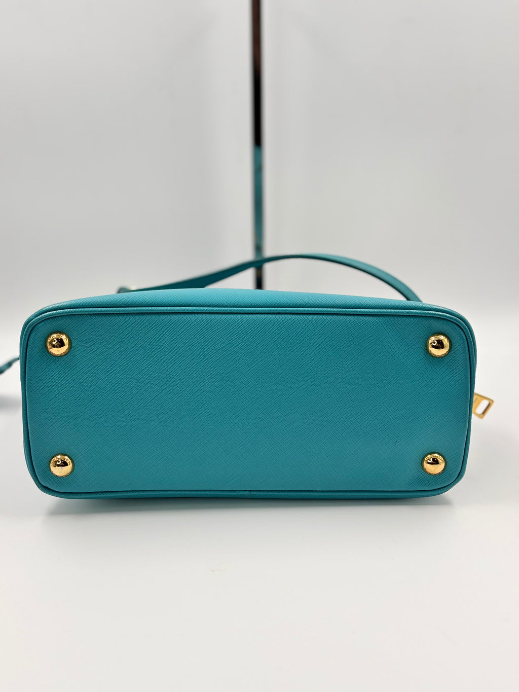 Prada Turquoise Saffiano Lux Leather Small