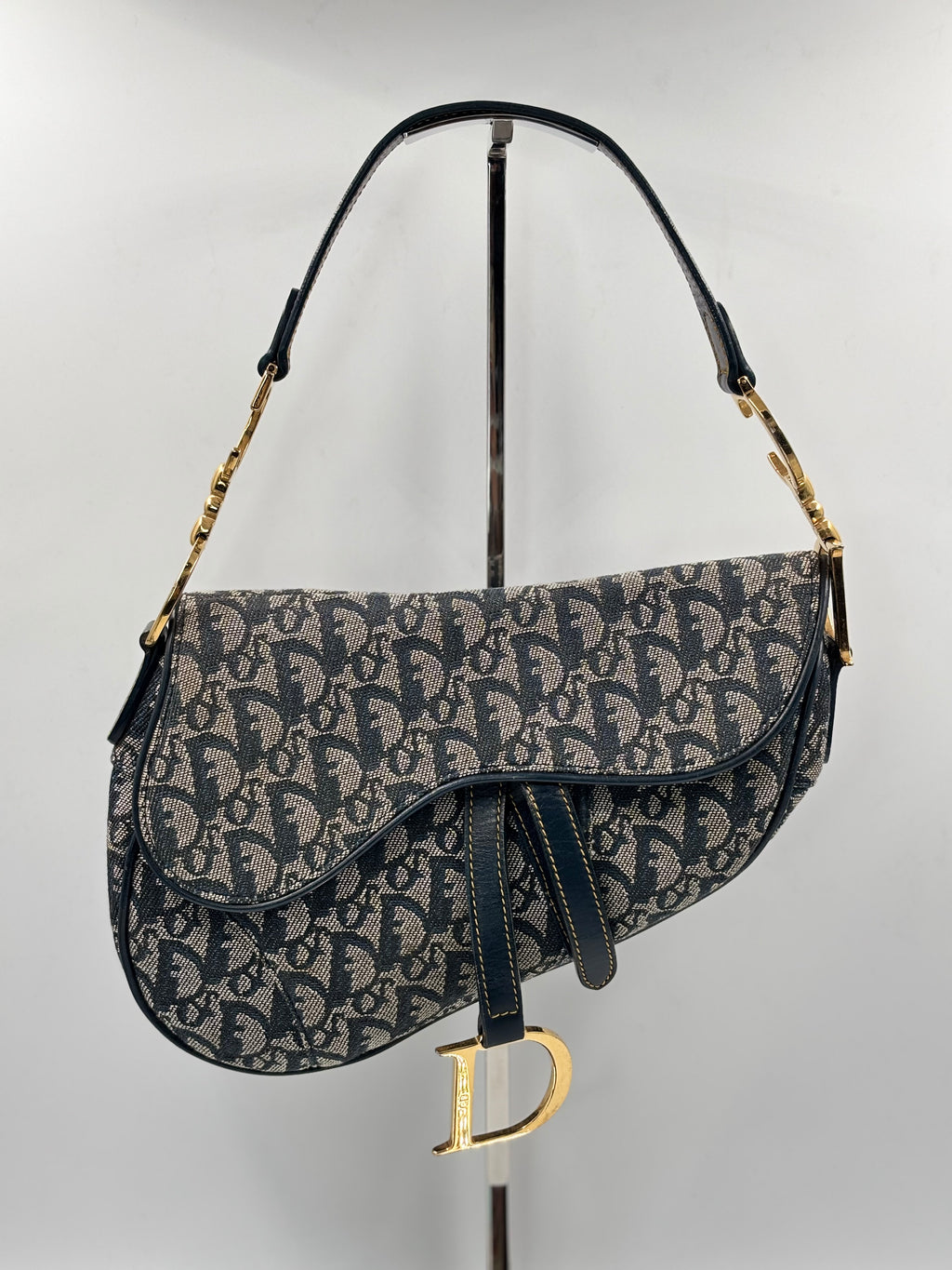 Christian Dior Canvas Saddle Bag