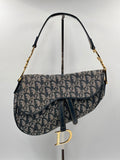 Christian Dior Canvas Saddle Bag