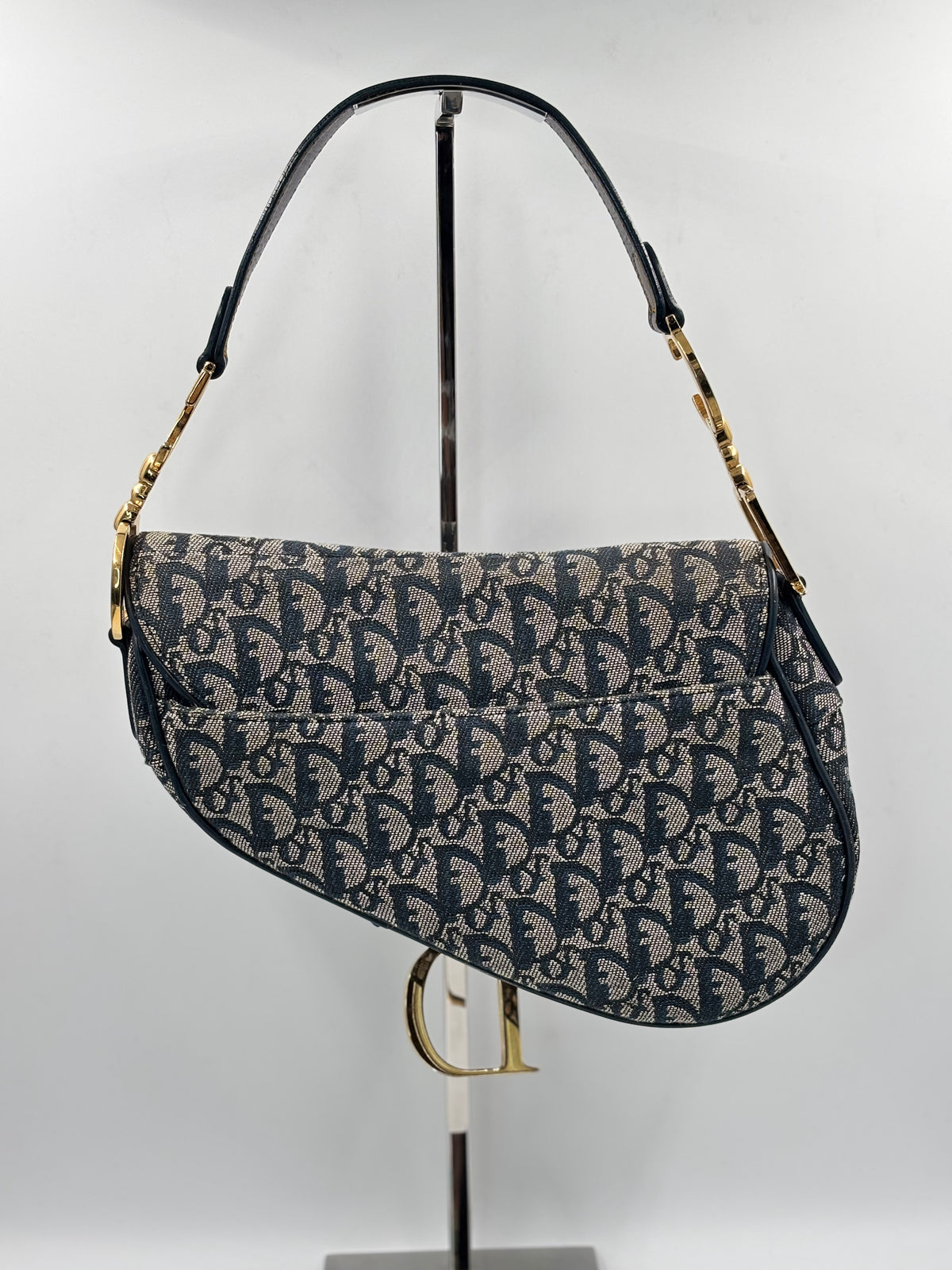 Christian Dior Canvas Saddle Bag