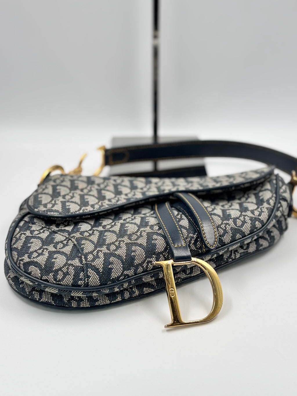 Christian Dior Canvas Saddle Bag