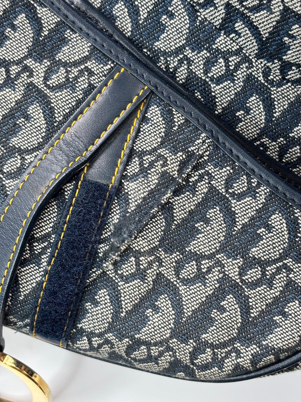 Christian Dior Canvas Saddle Bag