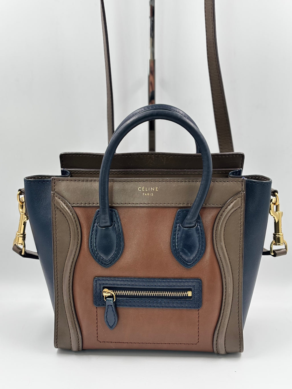 Celine Nano Luggage Tri-Color