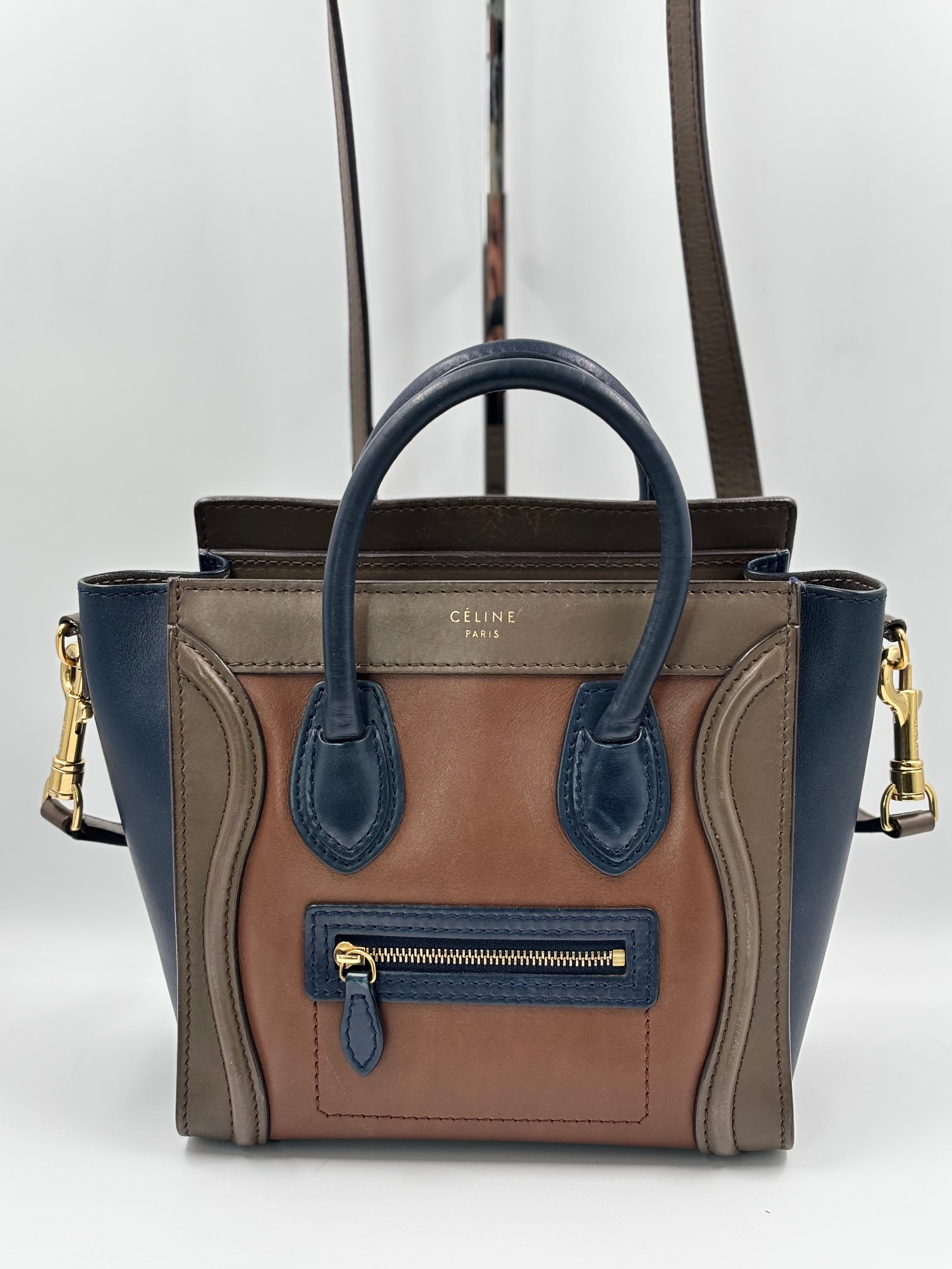 Celine Nano Luggage Tri-Color
