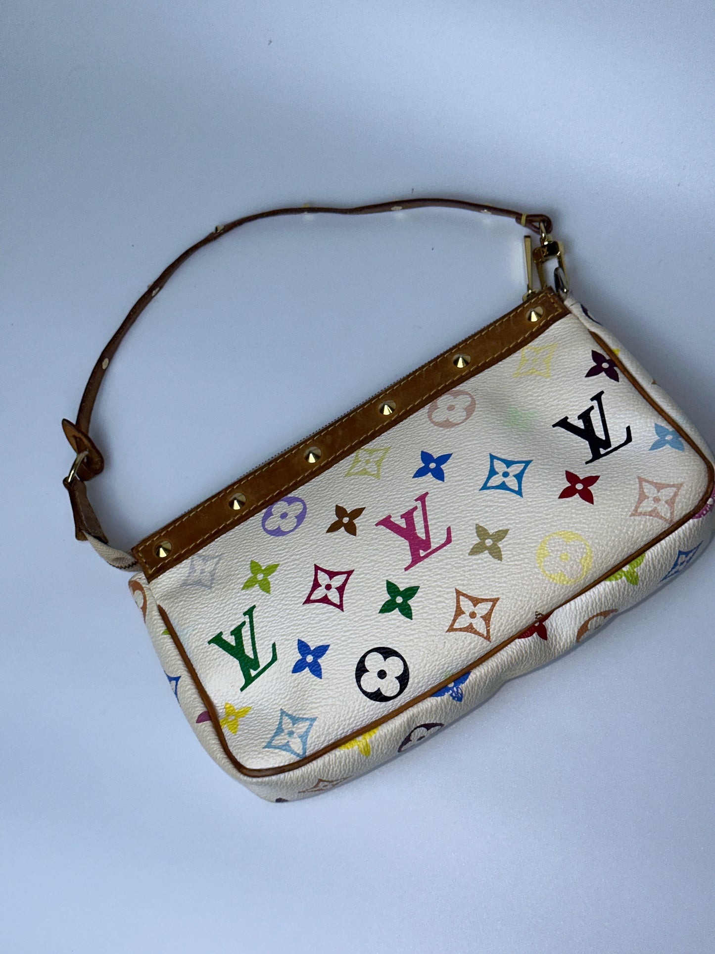 LV MULTICOLOR POCHETTE WHITE