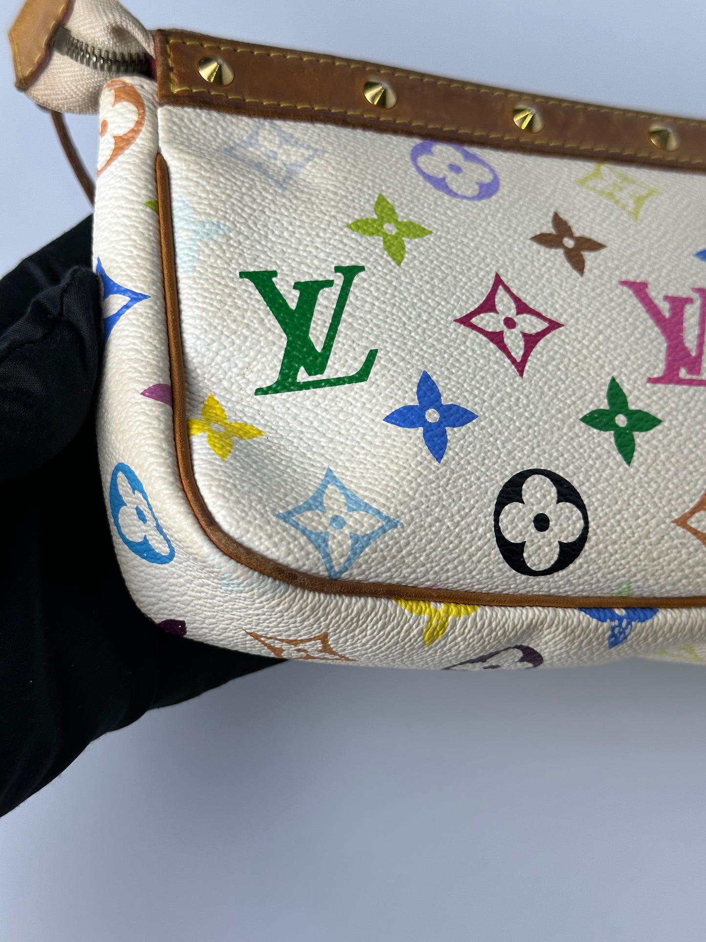 LV MULTICOLOR POCHETTE WHITE