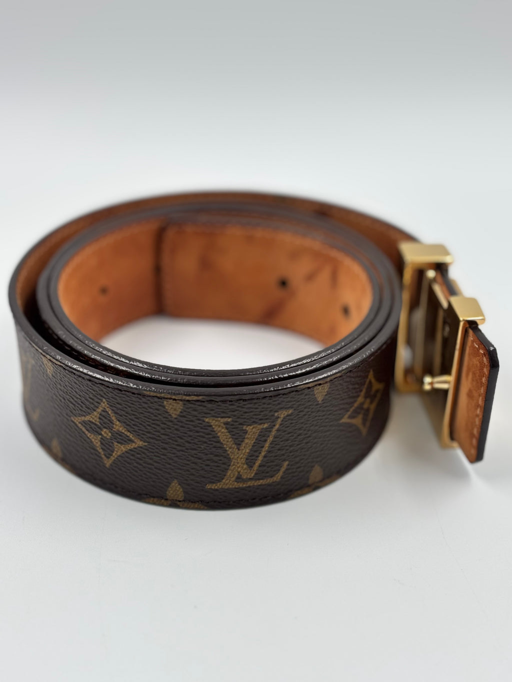 LV Monogram Canvas LV Initials Belt