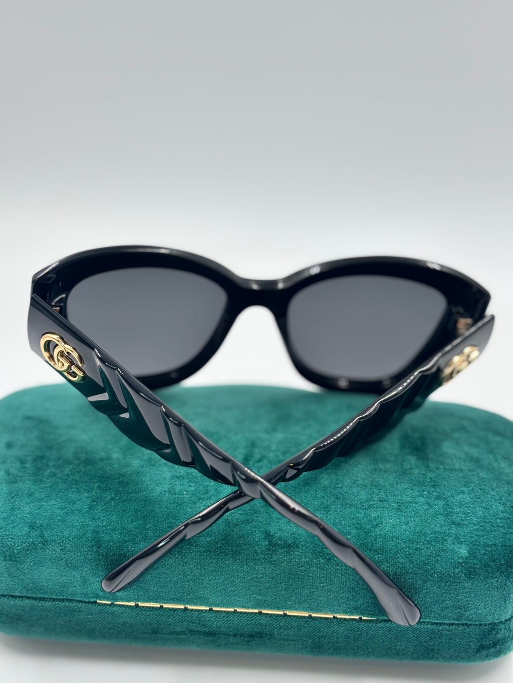Gucci Black GG0808S Butterfly Sunglasses