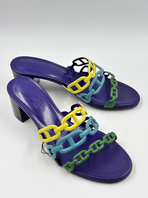 Hermes Thalassa Leather Mules