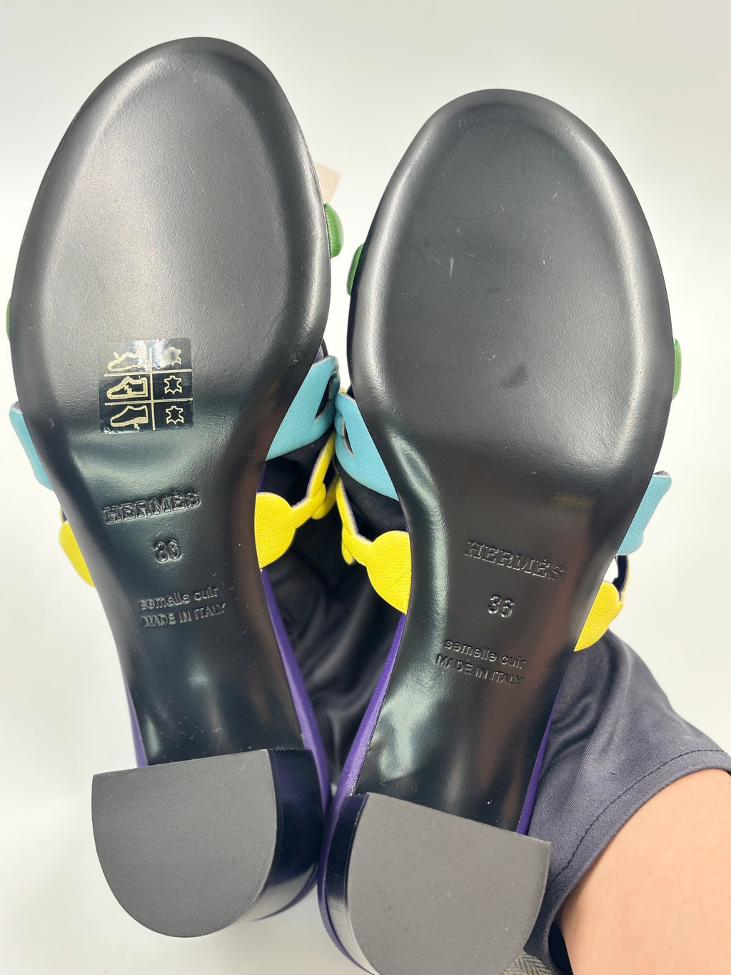 Hermes Thalassa Leather Mules