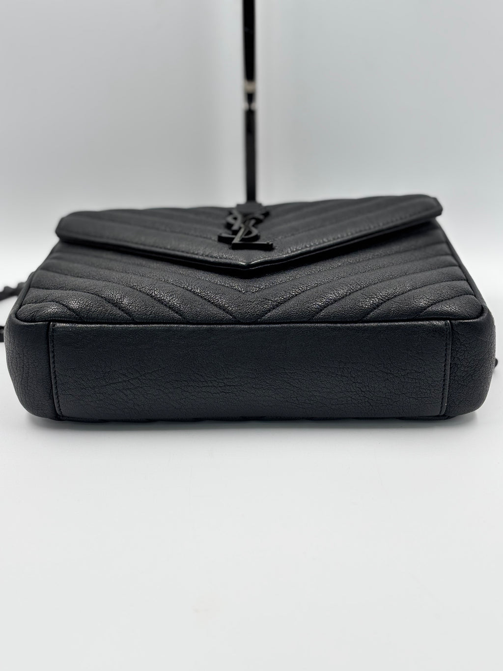 Yves Saint Laurent Black Quilted Leather College Bag