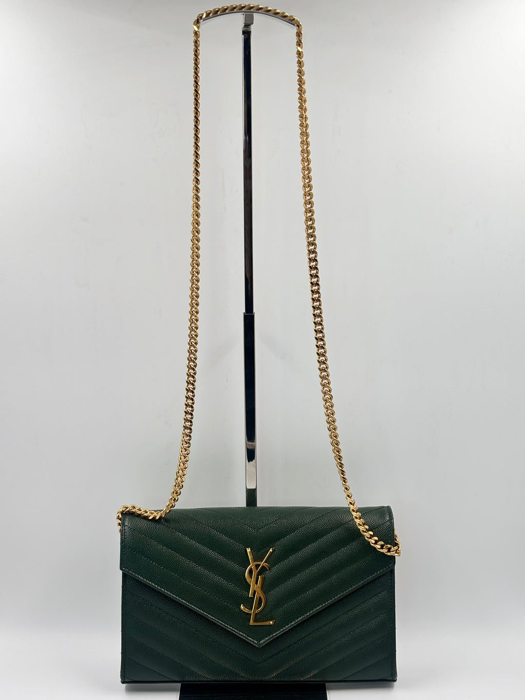 Yves Saint Laurent Cassandre Envelope Chain Wallet