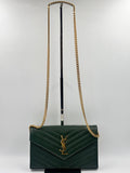Yves Saint Laurent Cassandre Envelope Chain Wallet