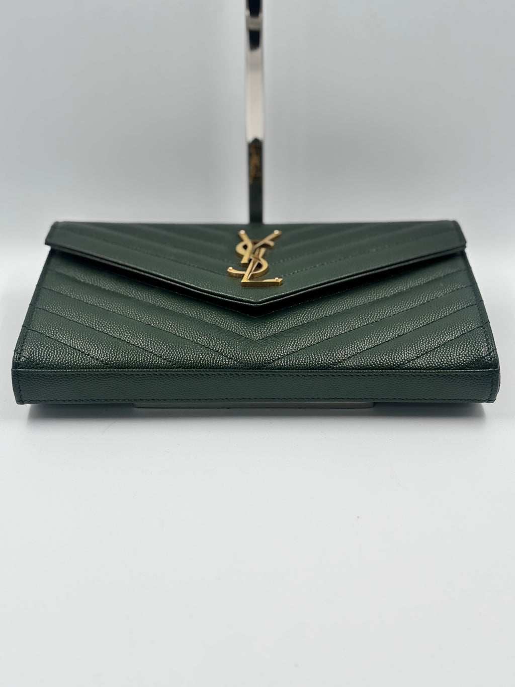Yves Saint Laurent Cassandre Envelope Chain Wallet