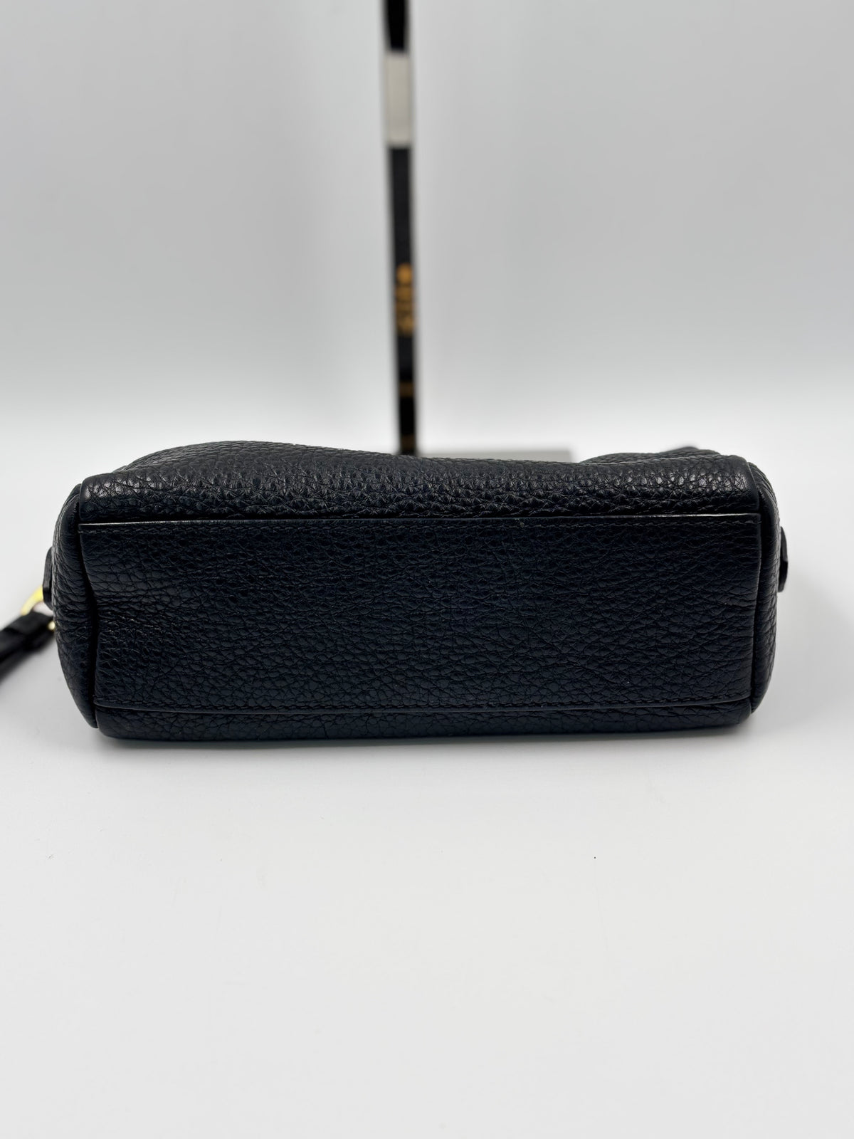 Prada Vitello Daino Black Leather Cosmetic Pouch