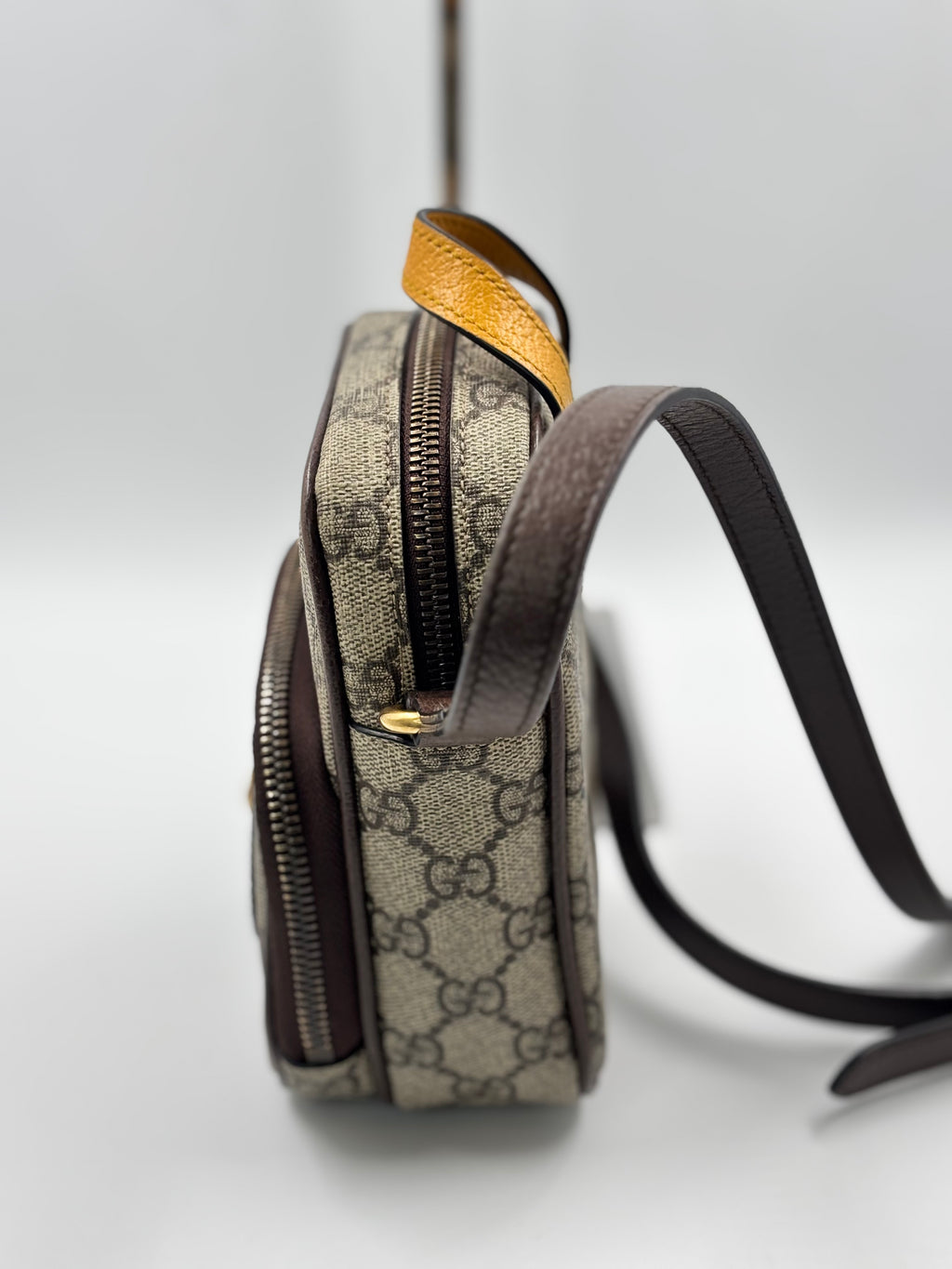 Gucci Beige/Ebony GG Supreme Canvas Neo VIntage Mini Crossbody Bag