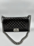 Chanel Le Boy Brown Patent/Lambskin