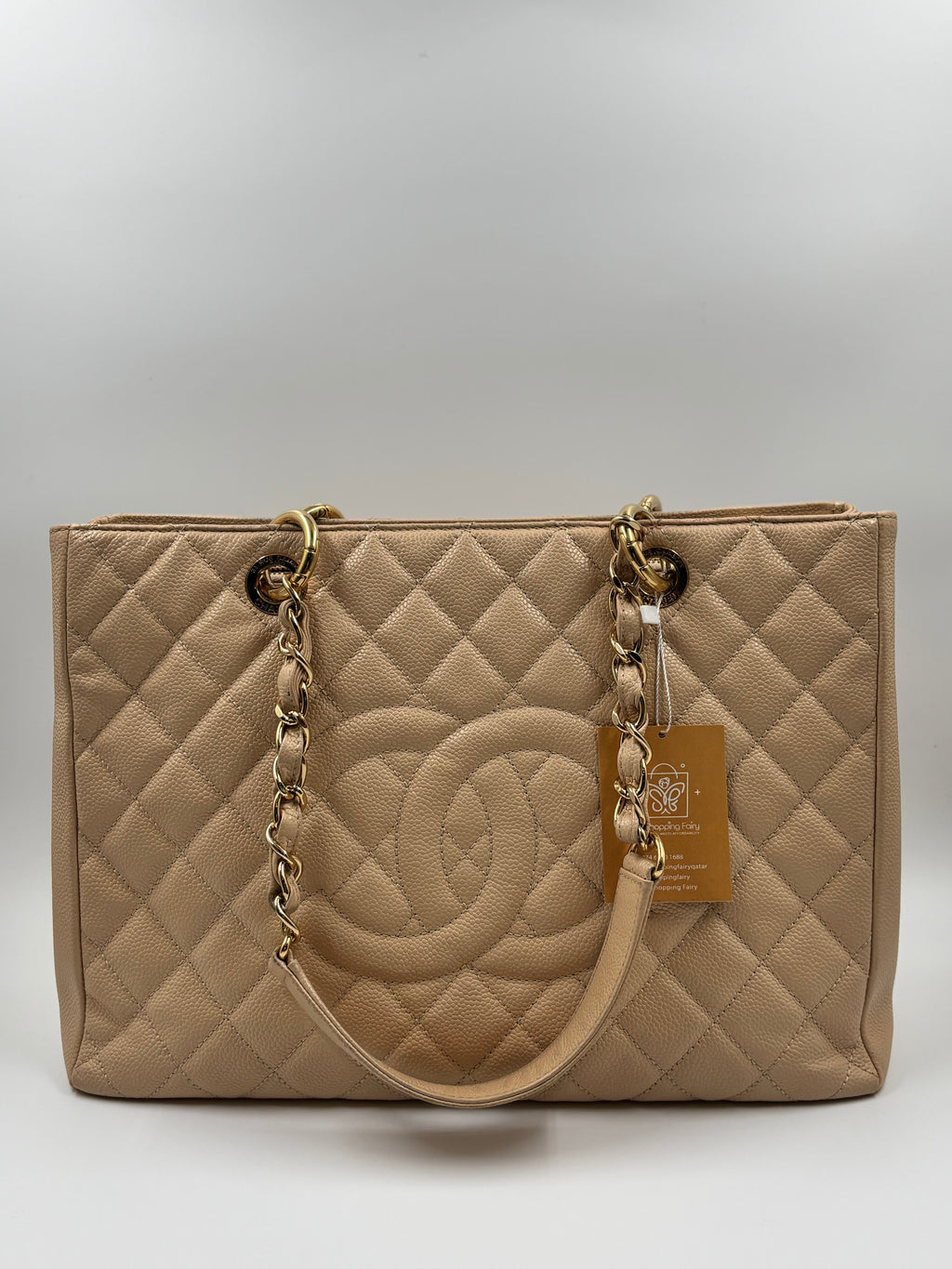 Chanel GST Caviar Beige