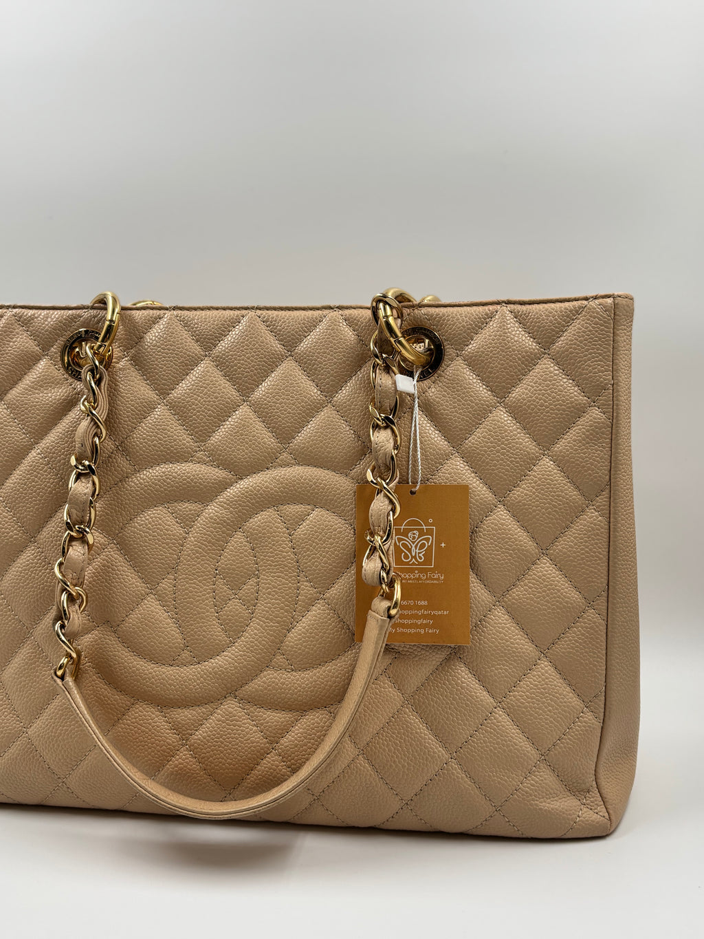 Chanel GST Caviar Beige