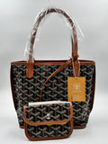 Brandnew Goyard Mini Anjou Reversible Tote Bag w/ Pouch