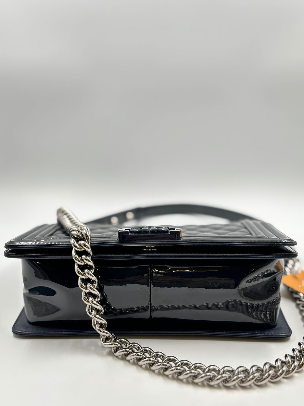 Chanel Le Boy Blue Patent Old Meduim