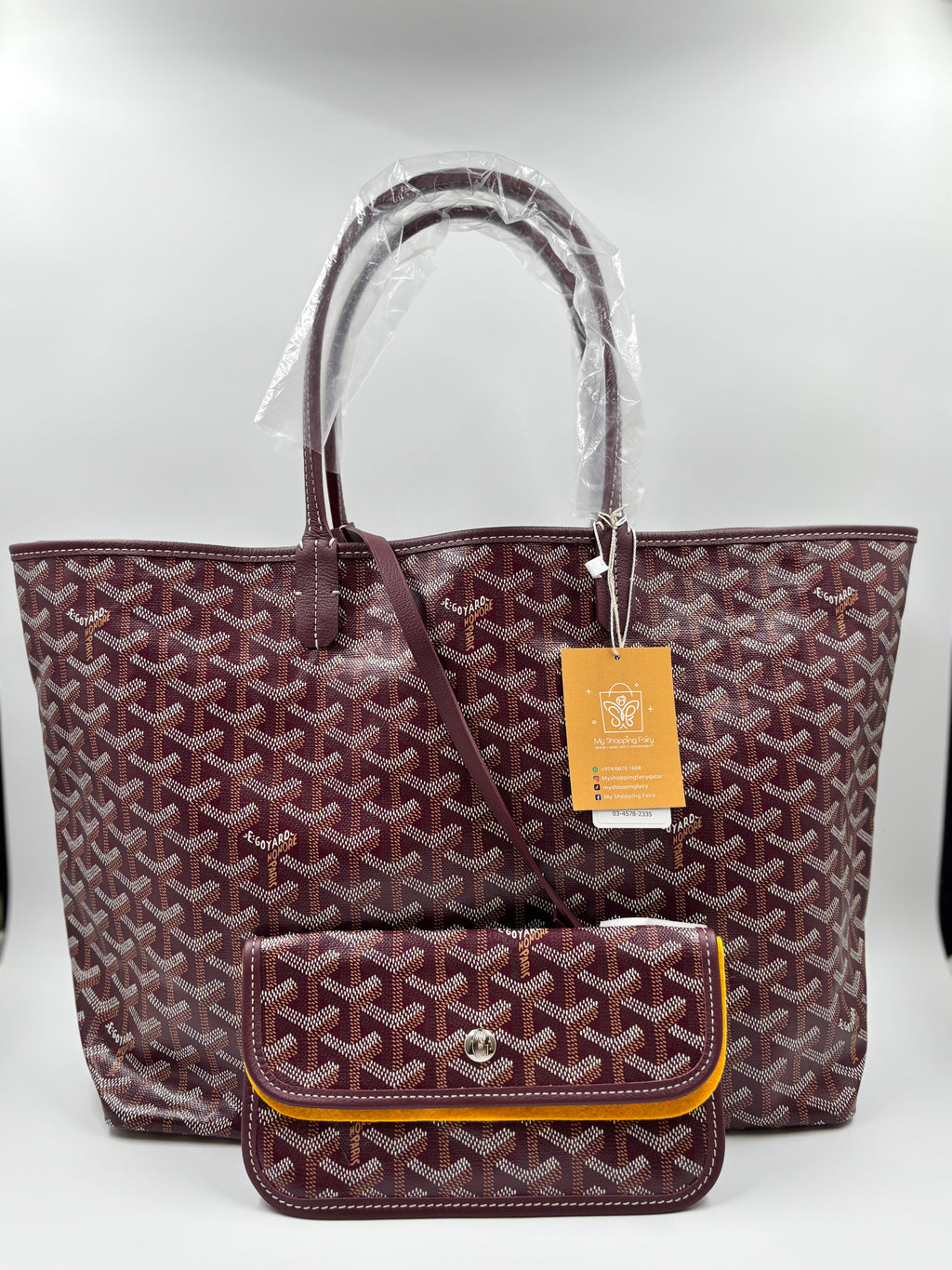 Brandnew Goyard Burgundy St Louis PM Tote Bag Burgundy
