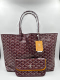 Brandnew Goyard Burgundy St Louis PM Tote Bag Burgundy