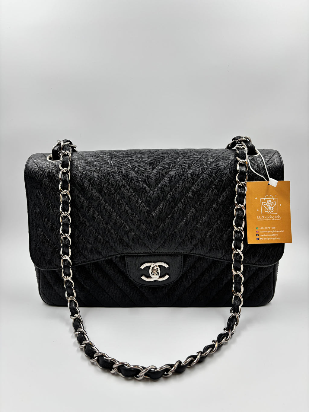 Chanel Jumbo Double Flap Bag Caviar Leather