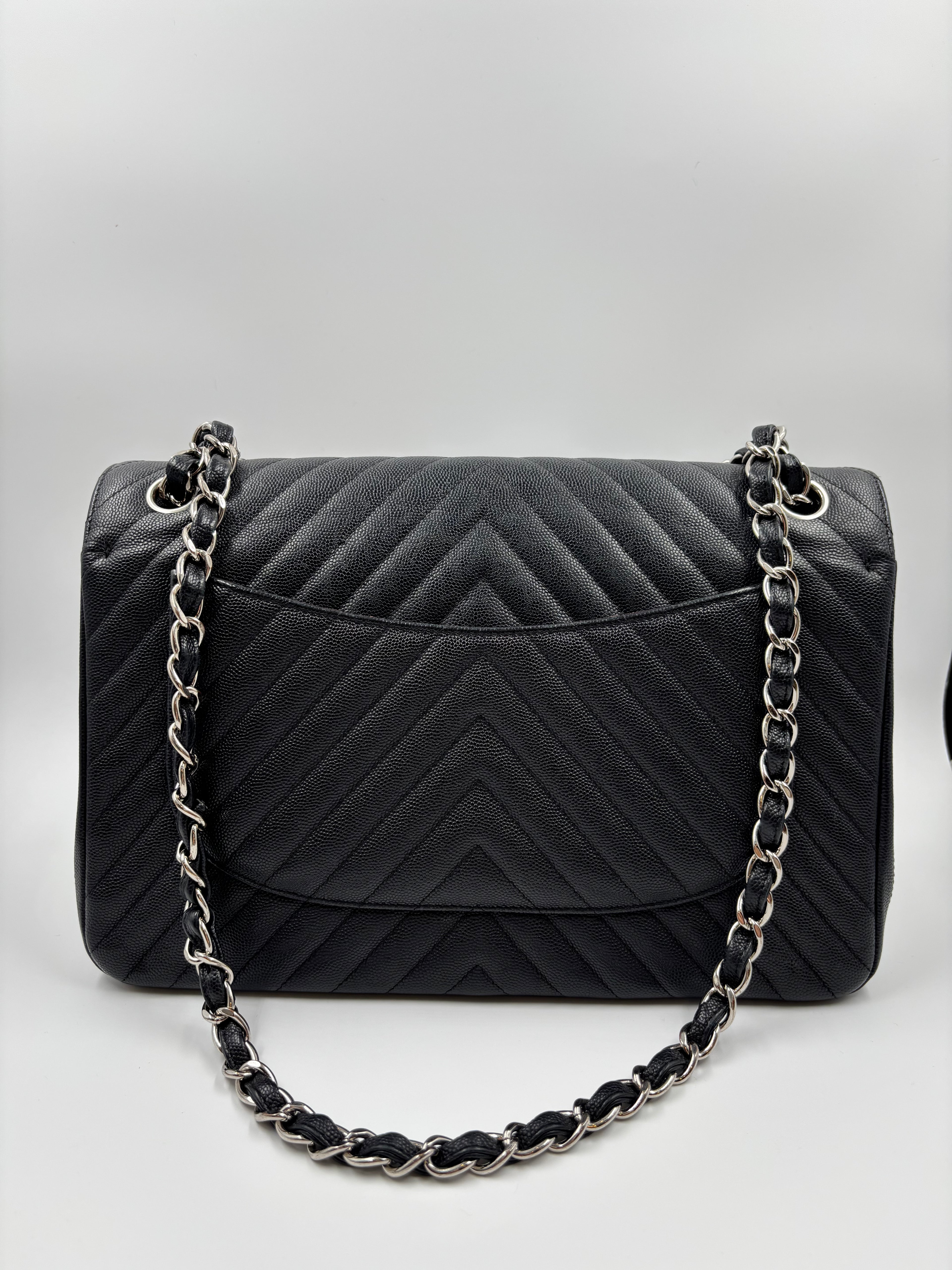 Chanel Jumbo Double Flap Bag Caviar Leather