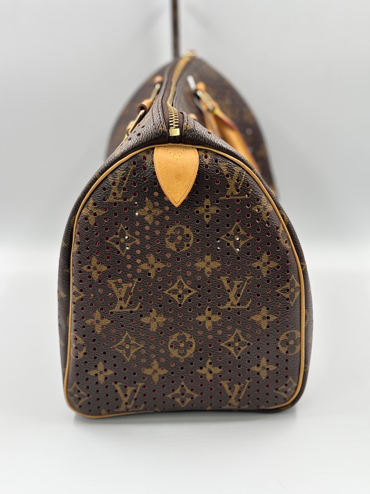 LV Limited Edition Fuchsia Monogram Perforated Speedy 30