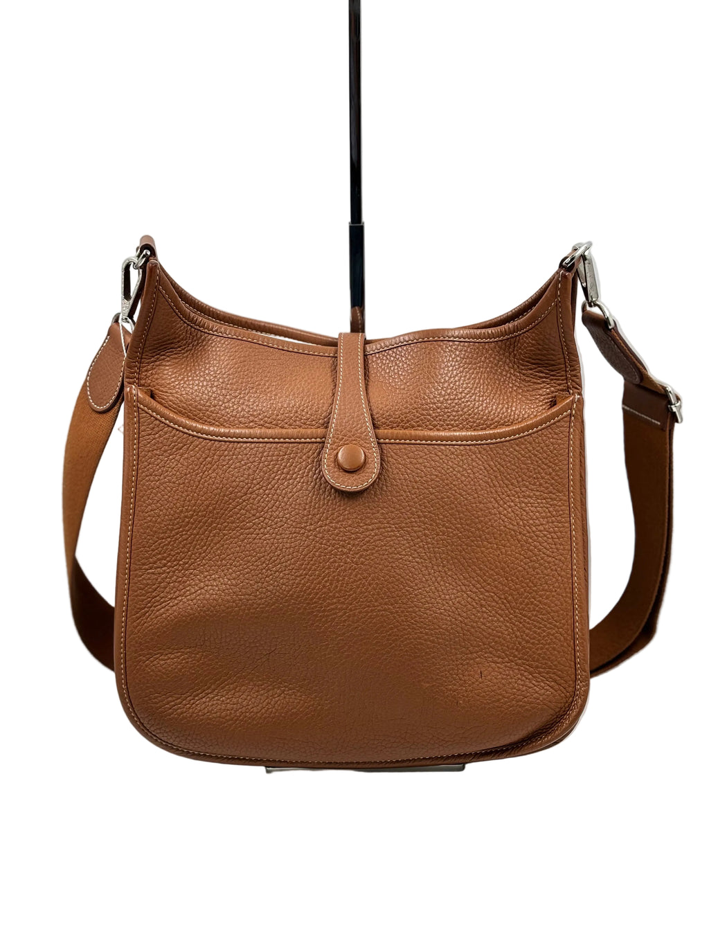 Hermes Gold Clemence Leather Evelyne PM III