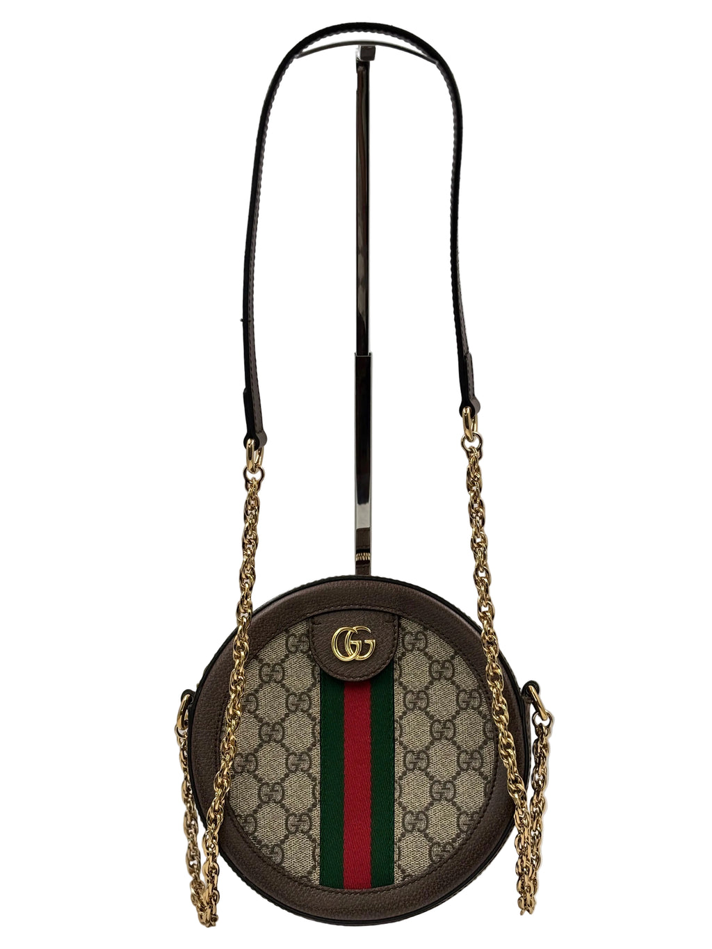 Gucci Supreme Mini Ophidia  Round Shoulder Bag