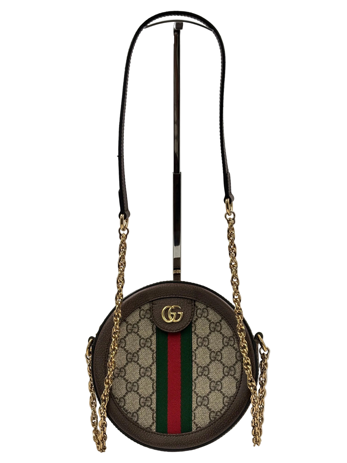 Gucci Supreme Mini Ophidia  Round Shoulder Bag