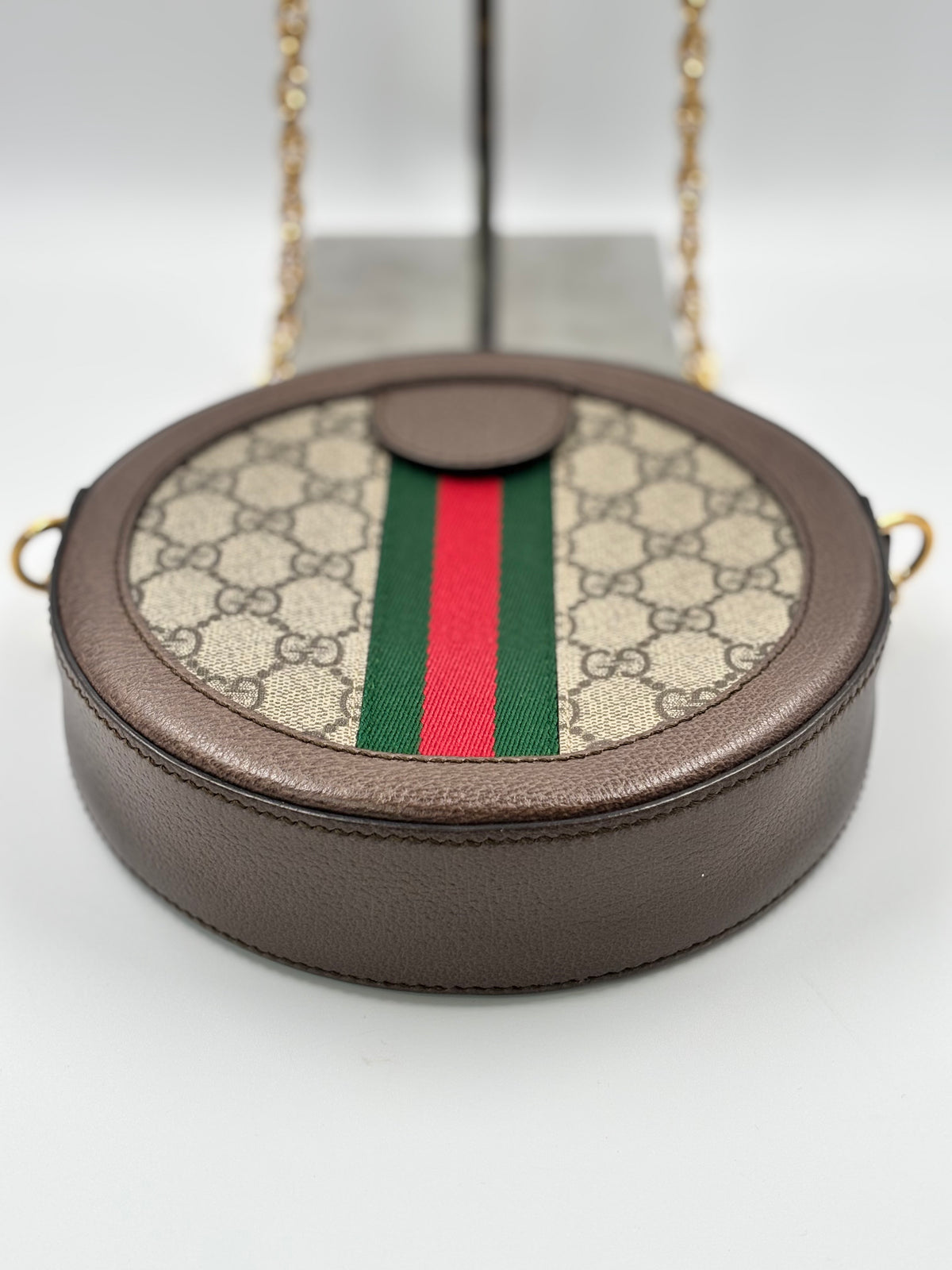 Gucci Supreme Mini Ophidia  Round Shoulder Bag