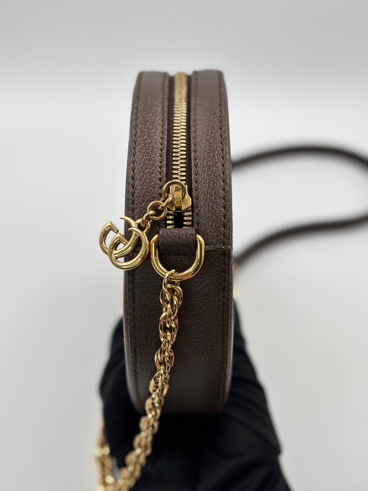 Gucci Supreme Mini Ophidia  Round Shoulder Bag