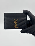 YSL Cassandre Matellase Card Case