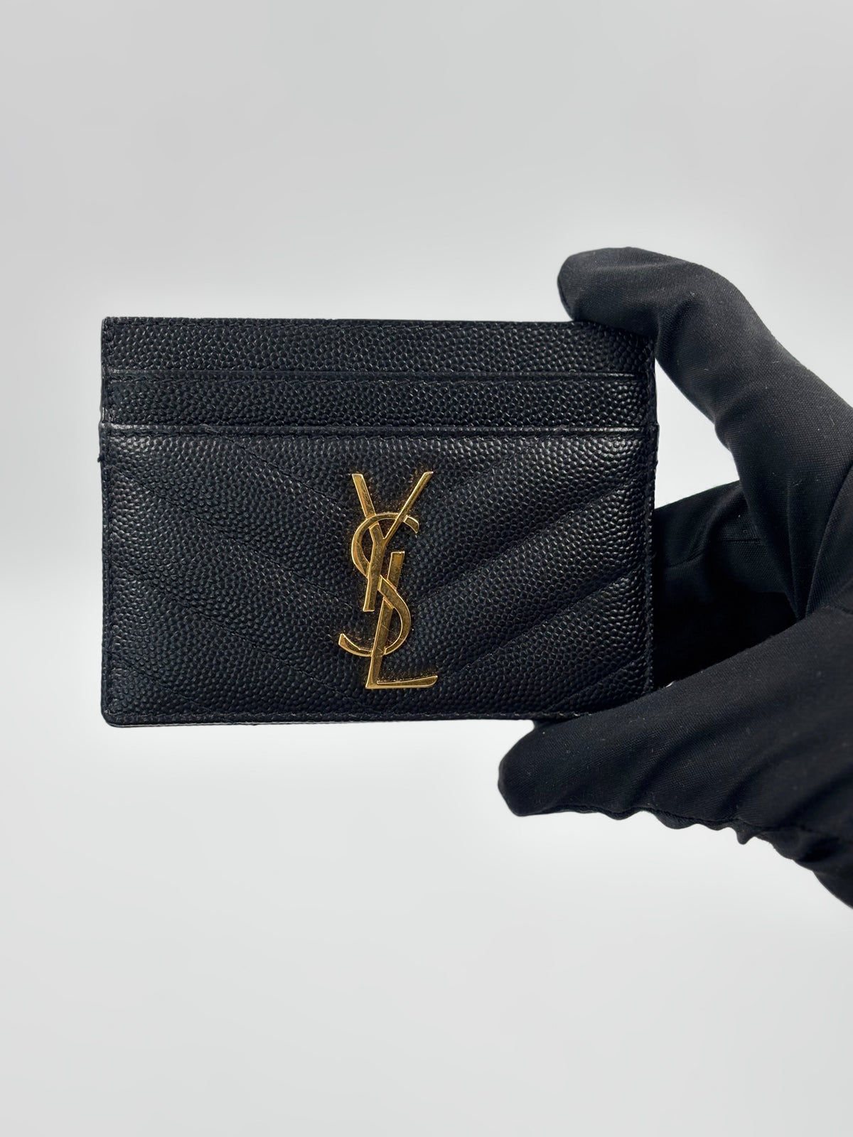 YSL Cassandre Matellase Card Case