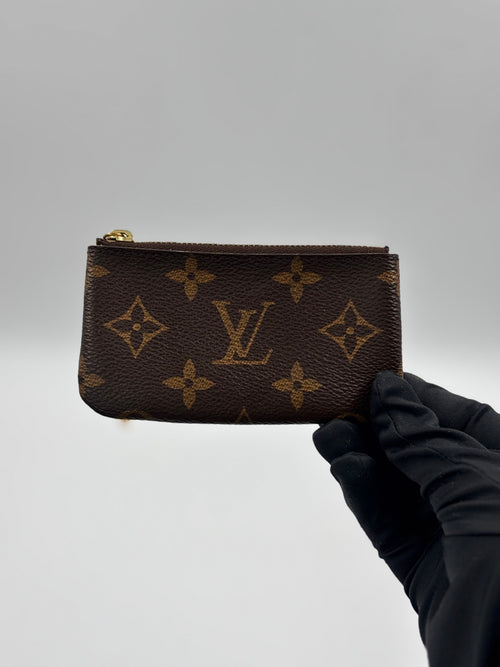 LV Damier Ebene Pochette Cles Key Pouch and Change Holder