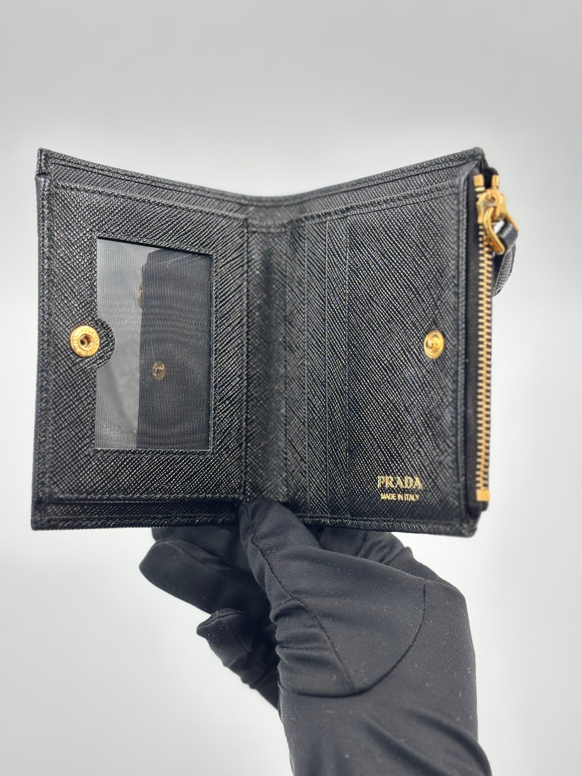 Prada Saffiano Leather Small Wallet